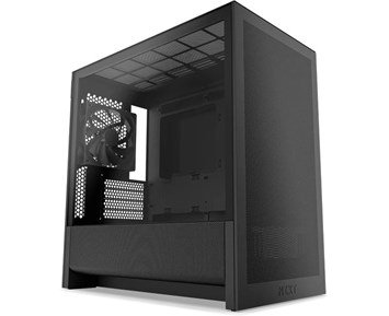 H3 Flow Micro ATX (sort) - NZXT H3 Flow - utrymmeseffektivt micro-ATX-chassi