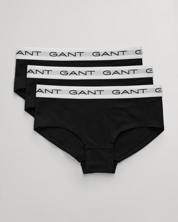 GANT HIPSTER BRIEFS 3-PACK Schwarz Unterwäsche Mädchen - Kidsbrandstore