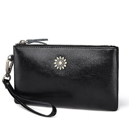 Læder Clutch Taske Dame Pung Lang Ny Enkel Mode Håndtaske Møntpung Pung Lille Taske Clutch