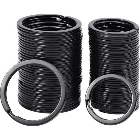 40 stk flate nøkkelringer nøkkelringer ringer metall splittringer nøkkelringer nøkkelring for bil hjemme nøkler feste hundemerker