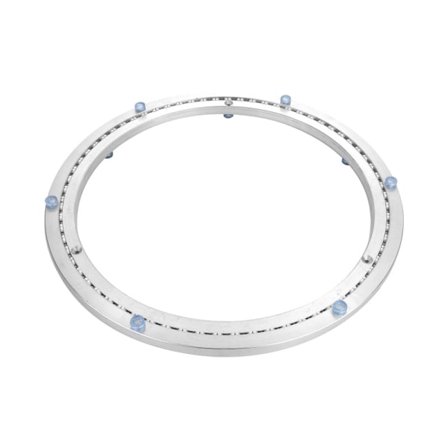Metal Drejeskive Leje, Rund Drejelig Base, 360° Drejelig, Enkelt Række Kugleleje, Høj Belastning, ø35cm