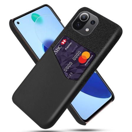 Ksq Xiaomi Mi 11 Lite 4g, 5g, 11 Lite 5g Ne Skal Med En Korthåll Svart