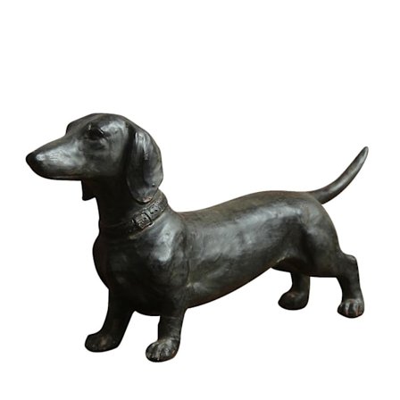 Resin Gravhund Ornament Gravhund Statue Ornament Hund Antik Stil Samlerobjekt