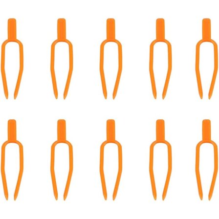 100 kpl Uudelleenkäytettävät Puutarhan Kasvien Kiinnitysklipsit Muoviset Stoloni Kiinnitysköynnökset Klemmari Vesimeloni Mansikkahaarukka Maatalouden 