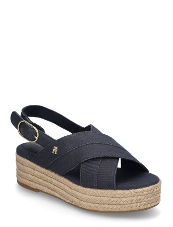 Tommy Hilfiger | Denim Espadrille Platform Sandal | 40