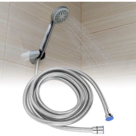 Bruseslange 300 cm Eksplosionssikker Varmt Koldt Brug Rustfrit Stål Ekstra Lang Bruseslange til Badeværelse--.pa