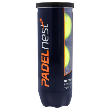 Padelnest, 3x Padelbollar - All Court Gul