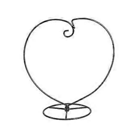 WINOMO Sydämenmuotoinen koriste-esittelyteline rautainen ripustusteline lasipallolle Ilmakasvi Terrario Noitapallo Joulukoriste an