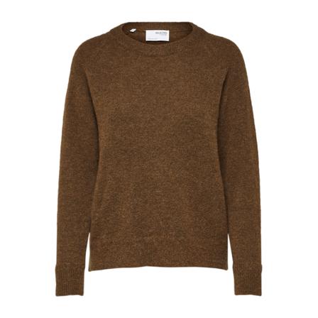 Selected Femme Strik Brun, Dame Striktrøjer