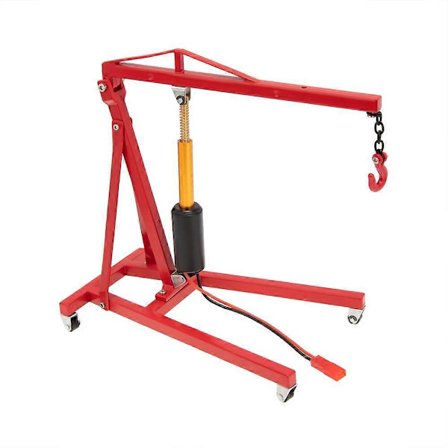 Metallinen sähkönosturin moottorin huoltoteline moottorin jalusta tunkki yhteensopiva 1/10 RC tela-auton TRX4 Axia kanssa