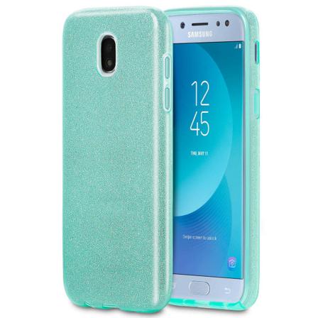 Fodral För Samsung Galaxy J5 (2017) J530 Strass Bling Tpu Skina Grön