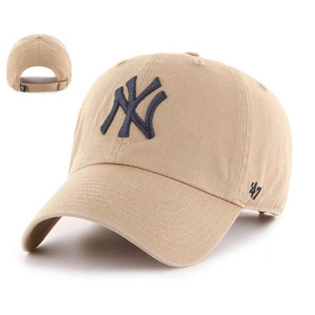Avslappnad keps - 47 Brand - New York Yankees - Beige - 100% Bomull - Justerbar