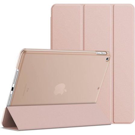 Transparent Frosted Case for 10.2-inch iPads, Brushed Texture with Comprehensive Protection for 9th/8th/7th Generation (Rose Pink)