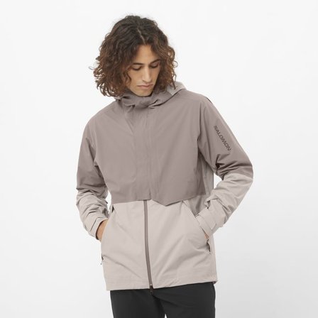 Salomon - Veste Shell pour homme Outerpath Pro 2.5l - Etherea / Iron