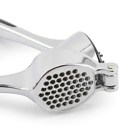 Hvitløkspresse i rustfritt stål, svart