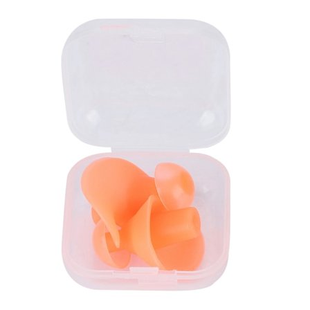 Reserve myke silikonørepropp medium for Radio Acoustic Coil Tube ørepropp (oransje)