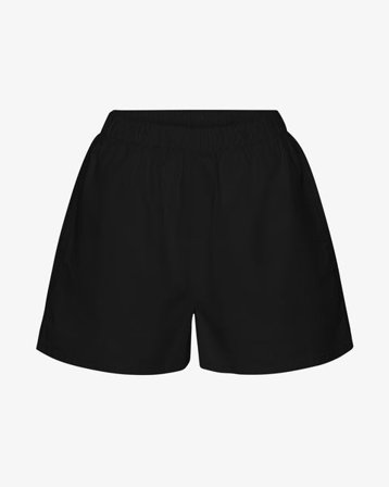 Women Organic Twill Shorts - Deep Black