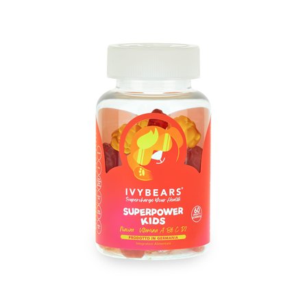 IVYBEARS Integratori Superpower Kids 150G - Integratore Energia e Vitalità