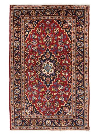 Hand Knotted Keshan Rug 97X150 Oriental Wool Small