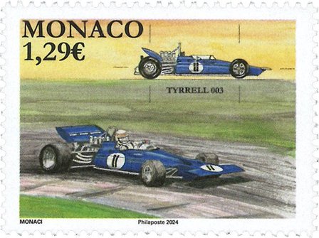 Monaco - Tyrell 003 - Postfrisk frimærke