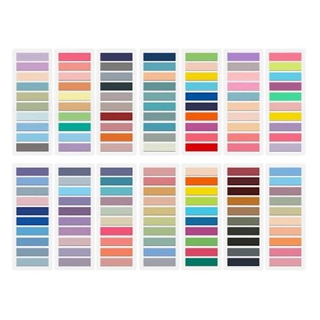 Väri-indeksitarrat 2000 kpl 4 x 1,3 cm – PET, sivumerkit