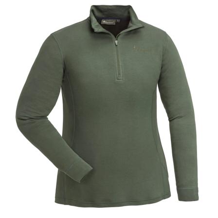 Pinewood Women's Abisko Merino Base Layer Half Zip Women base layer tops Green S
