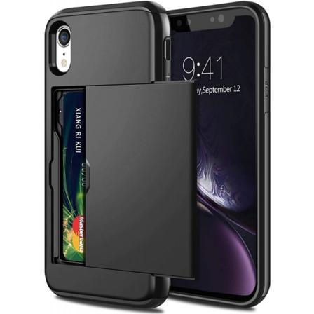 Iphone Xr Stöttåligt Skal Kortfack Streetwise Svart