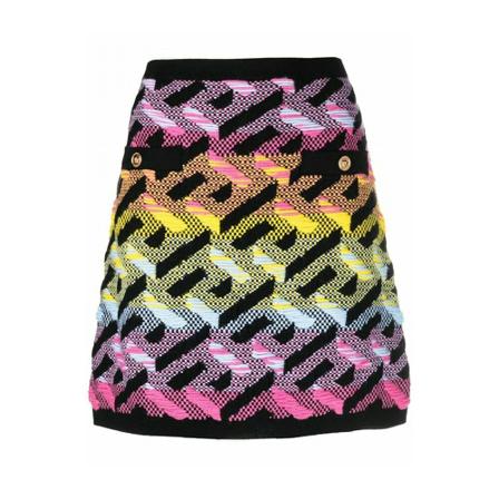 Versace Knit Nederdel Sort, Dame