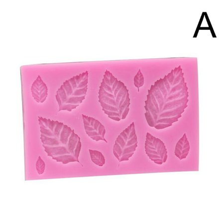 Rose Leaf Silikon Mold Leaves Fondant DIY Kake Decorating Tool
