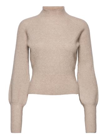 Soft Petit Ribbed Turtleneck Pink Cathrine Hammel