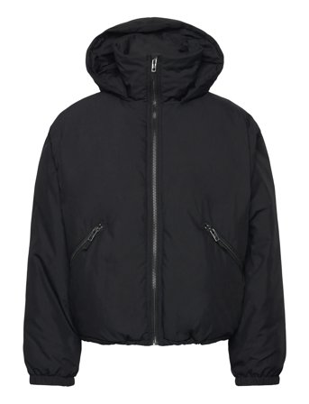 Weekday Padded Hooded Puffer Jacket - Black - S