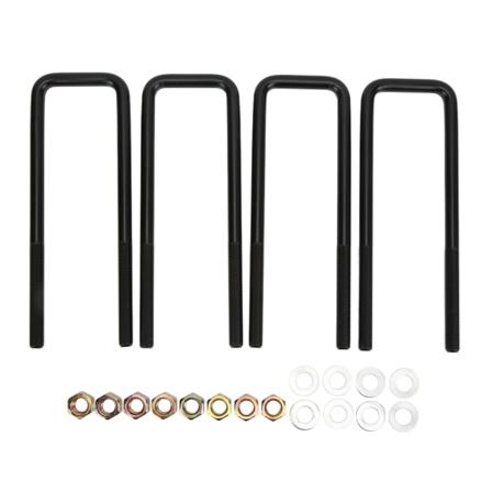10 tommer sort stål bagaksel U-bolte Heavy Duty Square Bend U-bolte Erstatning til Silverado 1500