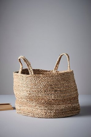 Jotex - Opbergmand Naturel/blauw Naturel/blauw - HARVEY - Koop Kleine opbergers bij Jotex