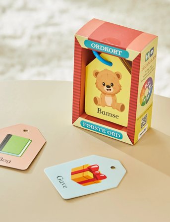 Barbo Toys Ordkort - Mine Først Ord (Dk) - Multi/patterned - ONE SIZE