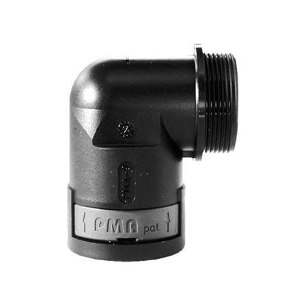 Rutab 1470119 Kulmaliitin 90°, IP66 10 mm, M12x1,5, Asennusmateriaali