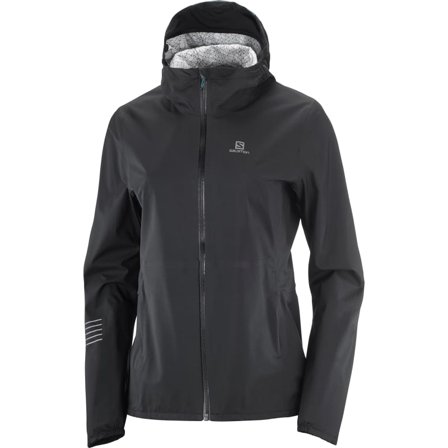 Salomon Women's Bonatti Waterproof Jacket (2021) Women unlined workout jackets Black S