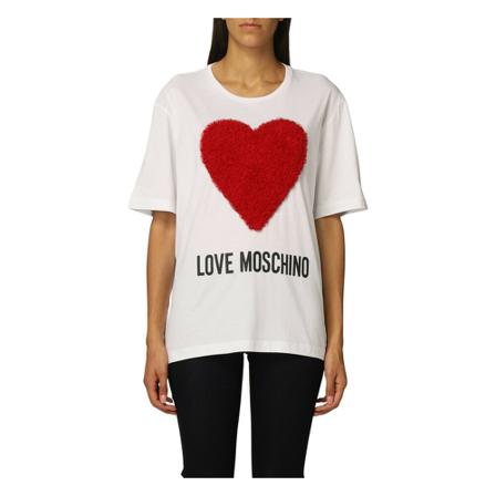 Love Moschino T-Shirt Hvid, Dame