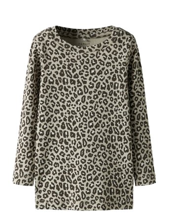 name it Nmfleoana Xsl Ls Top - Brown - 104