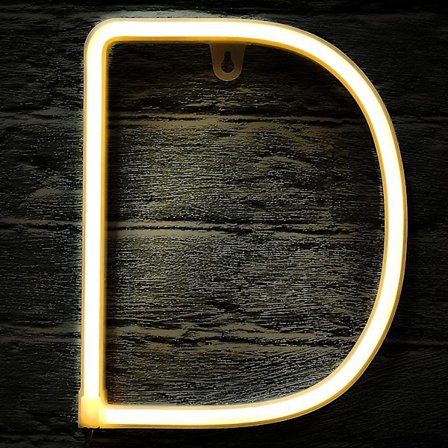 Led Neon Taklampa Alfanumerisk Symbol Neonljus Med Trådlös Fjärrkontrollbrytare