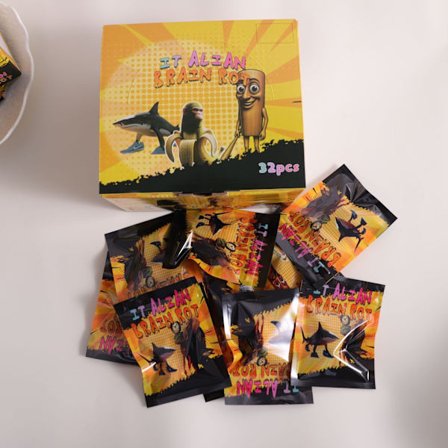 Ny Blind Box Nyckelring Hänge, Egenartad Abstrakt Barnleksak Ornament Blind Box