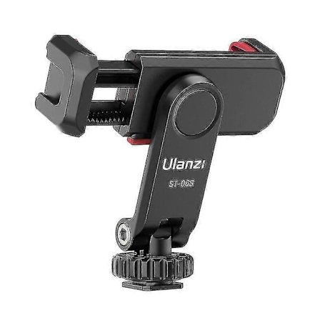 Ulanzi St-06s Telefonholder Feste Klemme Horisontal og Vertikal Fotografering for Smarttelefon Cold Shoe Feste Videolys Mikrofon
