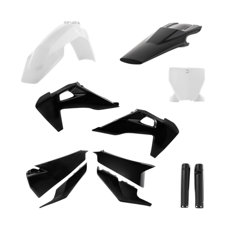 Kit Plastiche Completo Acerbis Nero-Bianco - Husqvarna FC 350 2019-2022