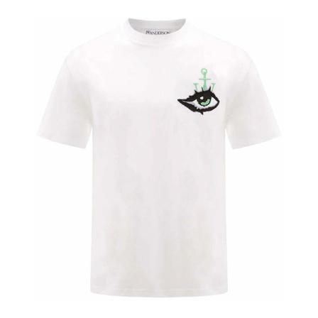 Jw Anderson - T-shirts - Vit - Dam - Storlek: Xs, Dam, Storlek: XS