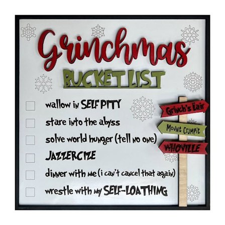 Wooden Christmas Wish List Christmas Pendant Xmas Ornament