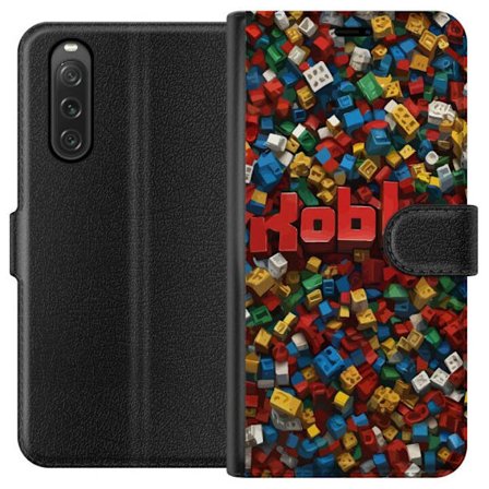 Kompatibelt Lommeboketui til Sony Sony Xperia 10 V Roblox fargerike byggeklosser kreativ spill-inspirert illustrasjon for spillere, barn og fans av sa