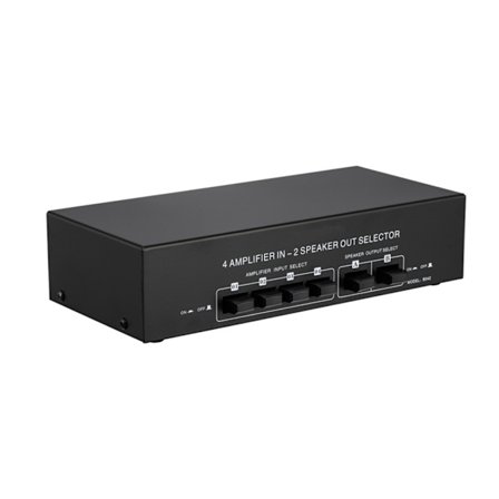 Passiv power Högtalaromkopplare 4 Amp In 2 Speaker Out
