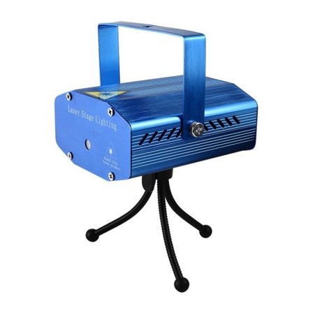 Laserprojektor med rött och grönt laser/disco-ljus