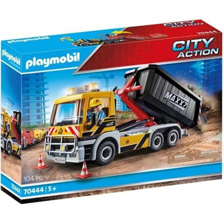 PLAYMOBIL - 70444 - City Action La Construction - Lastbil med tipvogn og platform