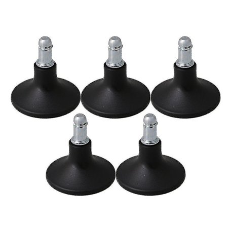 5x Stationär Bell Shape Glider 6cm Bottendiameter för stol
