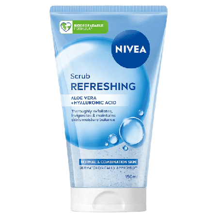 NIVEA Peeling Refreshing Exfoliating Scrub Ansiktsmask & Dam 150 ML